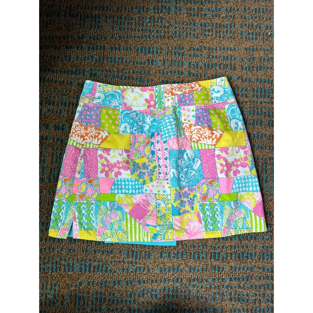 Lilly Pulitzer Womens Multi Patchwork Reversible … - image 4